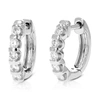 Vir Jewels 1/2 Cttw Round Lab Grown Diamond Hoop Earrings .925 Sterling Silver Channel Set 2/3 Inch In Silver