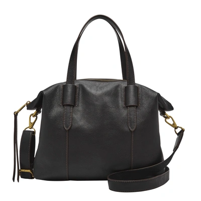 Fossil Women's Skylar Leather Satchel In Black