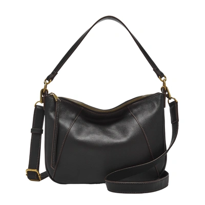 Fossil Women's Skylar Leather Crossbody In Black