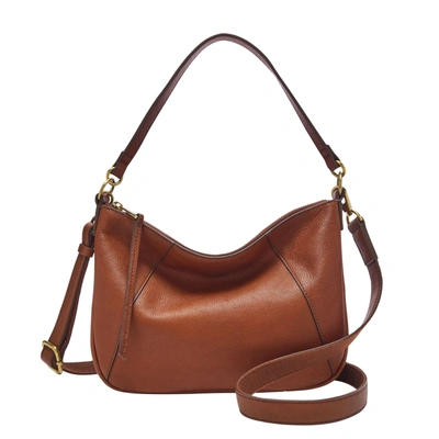 Fossil Women's Skylar Leather Crossbody In Brown