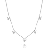Diana M. Fine Jewelry 18k 0.16 Ct. Tw. Diamond Necklace In Silver