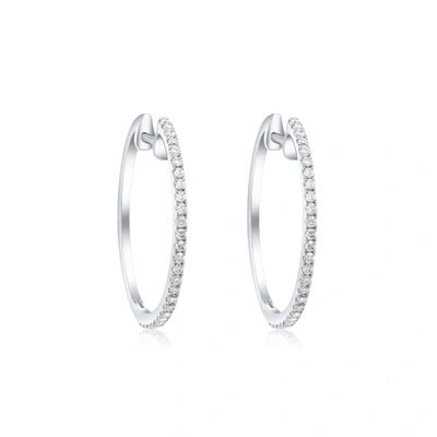 Diana M. Diamond Earrings In White