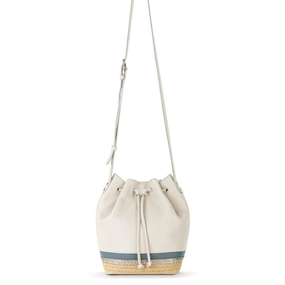 The Sak Ivy Drawstring Bucket Bag In White