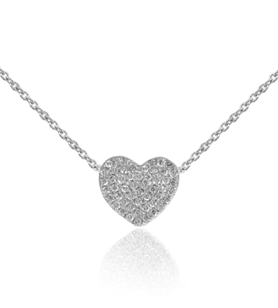 Diana M. Diamond Necklace In Silver