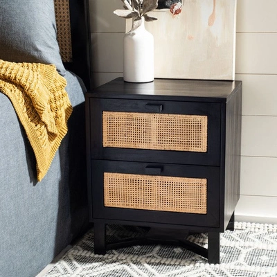 Safavieh Hedwig 2-drawer Nightstand In Black