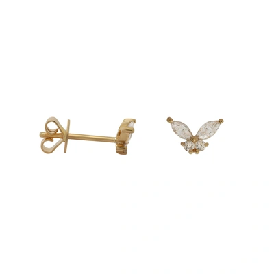 Diana M. Diamond Earrings In Gold