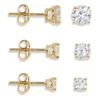 Savvy Cie Jewels Sterling Stud Set In White