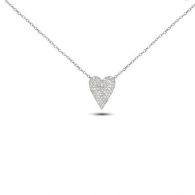 Diana M. Diamond Necklace In Silver