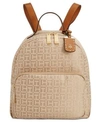 TOMMY HILFIGER JULIA MONOGRAM JACQUARD DOME BACKPACK, CREATED FOR MACY'S