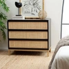 Safavieh Zadie 3-drawer Rattan Chest In Black