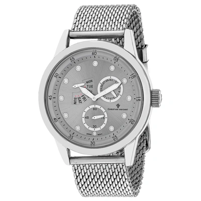 CHRISTIAN VAN SANT MEN'S SILVER DIAL WATCH