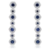 Diana M. Diamond Earrings In Silver