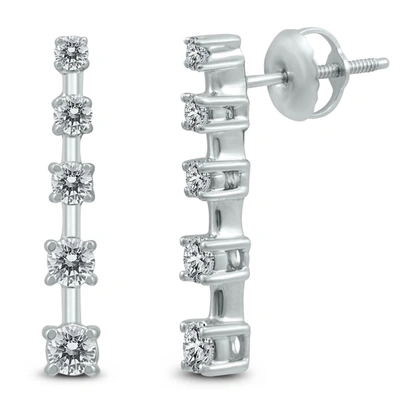 The Eternal Fit Diamond Earrings In Silver