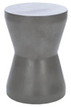 Safavieh Torre Indoor/outdoor Modern Concrete 17.3-inch H Accent Table In Grey