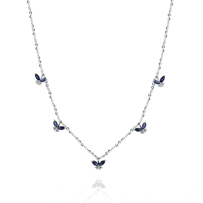 Diana M. Diamond Necklace In Silver