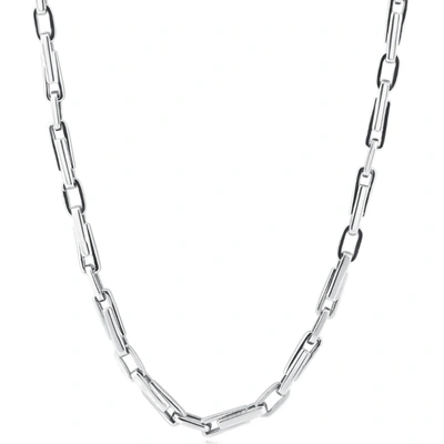 Pompeii3 Men's 14k Gold (59gram) Or Platinum (110gram) 4.5mm Link Chain Necklace 22" In Silver