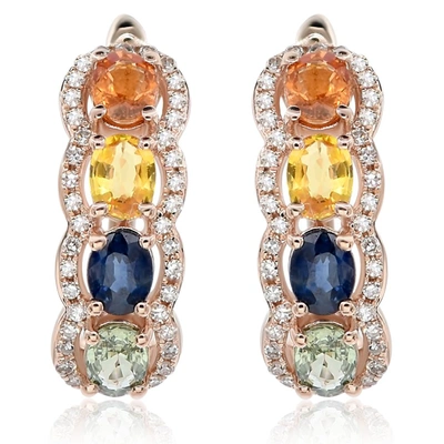 Diana M. Diamond Earrings In Gold