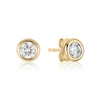 Ariana Rabbani Rose Gold Diamond Stud Earrings In Pink