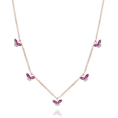 Diana M. Diamond Necklace In Gold