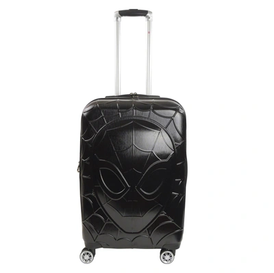 Ful Marvel Molded Spiderman 25" 8 Wheel Expandable Spinner Luggage In Black