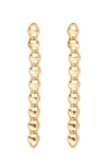 Eye Candy La Luxe Collection 24k Plated Cz Mariner Dangle Earrings In White