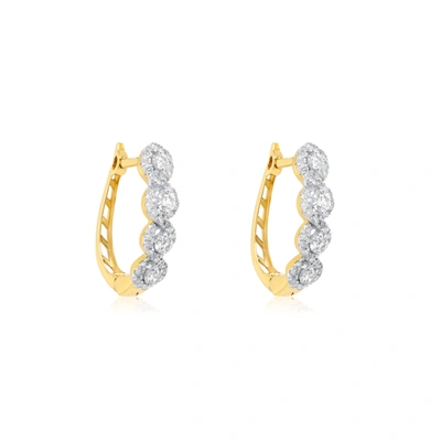 Diana M. Diamond Earrings In White
