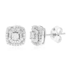 Vir Jewels 1/10 Cttw 18 Stones Round Lab Grown Diamond Studs Earrings .925 Sterling Silver Prong Set 1/3 Inch In Silver