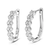 Vir Jewels 1/4 Cttw Round Cut Lab Grown Diamond Prong Set Hoop Earrings In .925 Sterling Silver 3/4 Inch In Silver