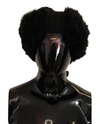 Dolce & Gabbana Black Cashmere Fur Women Beanie Women Hat In Black