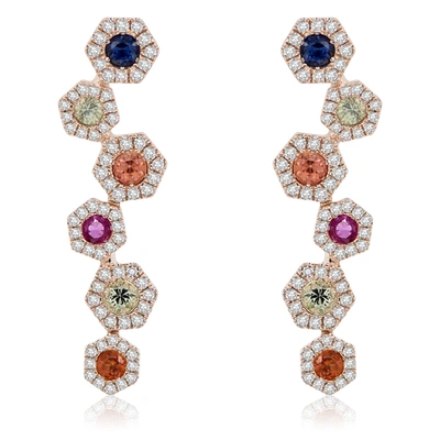 Diana M. Diamond Earrings In White