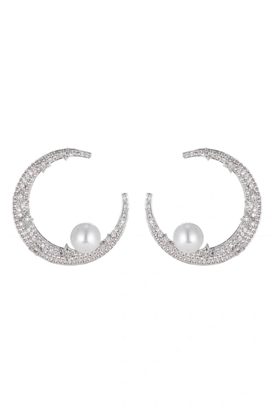 Eye Candy La The Luxe Collection Cz Muna Earrings In Silver