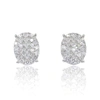 Diana M. Diamond Earrings In Silver