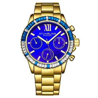 Stuhrling Original 3959 Quartz 39mm Fashion In Gold