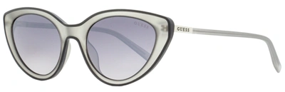 Guess Women's Cateye Sunglasses Gu3061 20c Frosted Transparent Gray 54mm In Multi