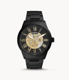 FOSSIL MEN'S FLYNN AUTOMATIC, BLACK-TONE STAINLESS STEEL WATCH