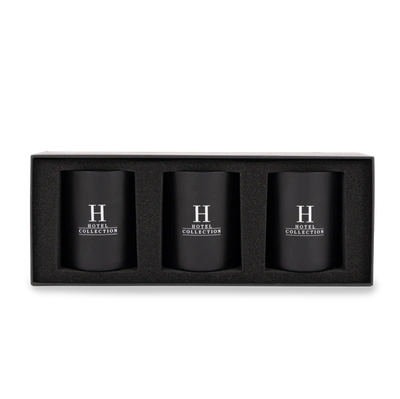 Hotel Collection Candle Trio Gift Set In Black