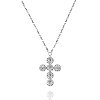 Diana M. Diamond Necklace In Silver