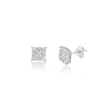Diana M. Diamond Earrings In Silver