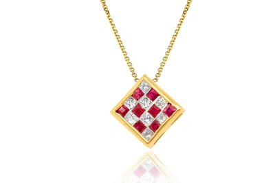 Diana M. Diamond Necklace In Multi