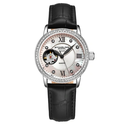 Stuhrling Original Legacy 3952 Automatic 34mm Skeleton In Silver