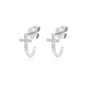 Diana M. Diamond Earrings In Silver
