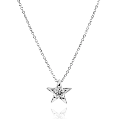 Diana M. Diamond Necklace In Silver