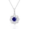 Diana M. 14k White Gold 0.27ct Diamond Necklace In Silver