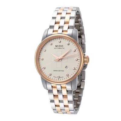 Mido Women's Baroncelli 29mm Automatic Watch In Gold