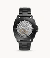 FOSSIL MEN'S PRIVATEER SPORT AUTOMATIC, BLACK-TONE STAINLESS STEEL WATCH