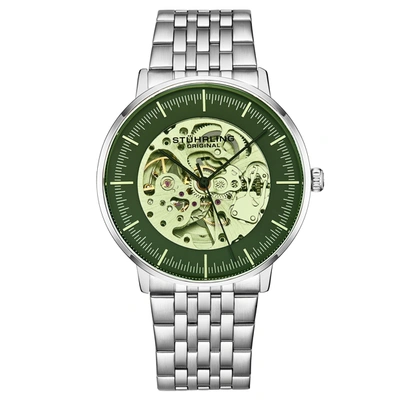 Stuhrling Original 3994t Automatic 42mm Skeleton In Silver