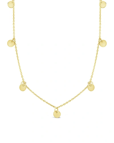 Sterling Forever Multi Charm Disk Necklace[silver] In Gold