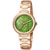 Ferre Milano Classic Quartz Green Dial Ladies Watch Fm1l124m0081 In Green
