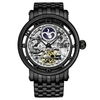 Stuhrling Original Special Reserve 3922 And 3923 Automatic 48mm Skeleton In Black