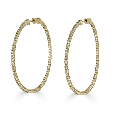 Monary 14k Yellow Gold Earrings With 1.56 Ct. Diamonds In White